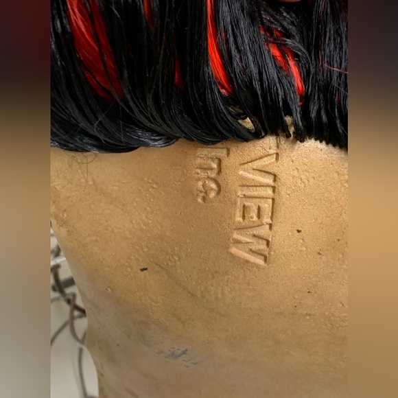 Y2K Vintage Rubber Mohawk Facial Piercing Punk Skull Death Mask Adult One Size - Picture 10 of 16